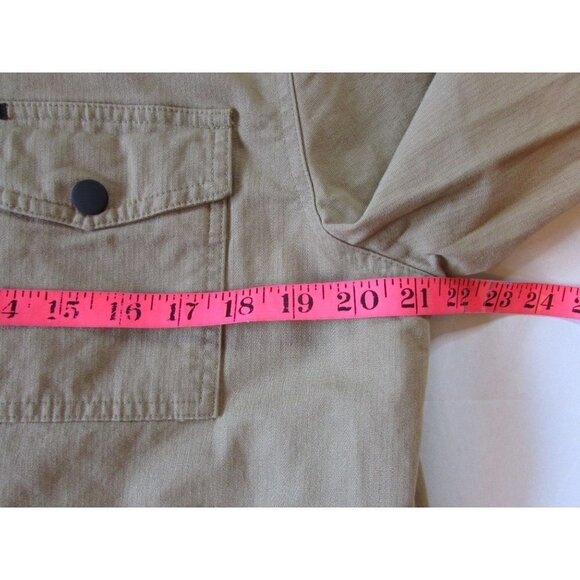 Rock & Roll Denim Men's Medium Solid Shirt Jacket Shacket - Camel - Picture 3 of 4